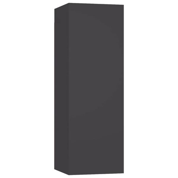 vidaXL 5-dielna s&uacute;prava TV skriniek siv&aacute; drevotrieska