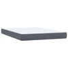 vidaXL Posteľn&yacute; r&aacute;m boxspring s matracom tmavosiv&yacute; 140x220 cm zamat