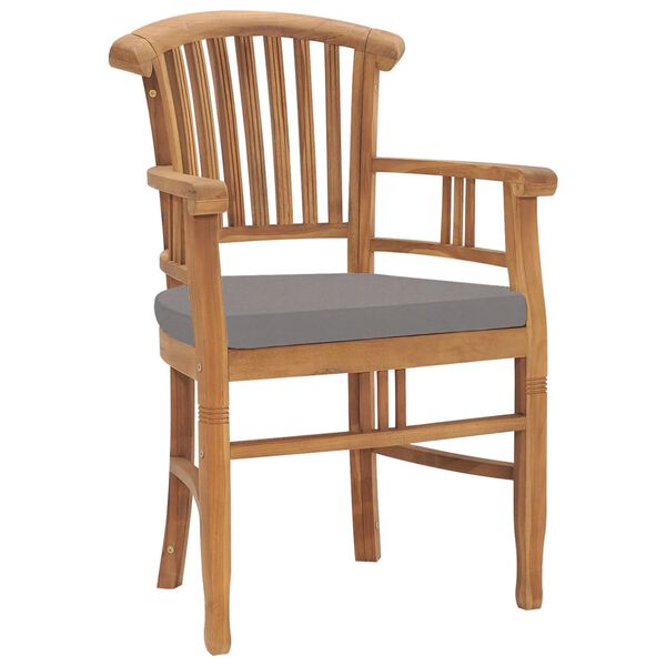 vidaXL 5-dielna z&aacute;hradn&aacute; jed&aacute;lensk&aacute; s&uacute;prava s podložkami teakov&yacute; mas&iacute;v