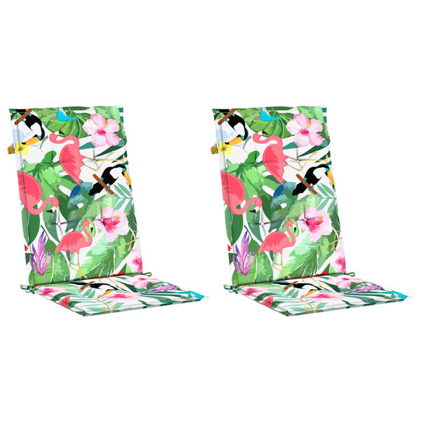 vidaXL Podložky na z&aacute;hradn&eacute; stoličky, vysok&eacute; operadlo 2 ks 120x50x3 cm