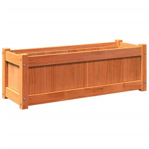 vidaXL Z&aacute;hradn&yacute; kvetin&aacute;č voskov&yacute; hned&yacute; 90x31x31 cm borovicov&yacute; mas&iacute;v