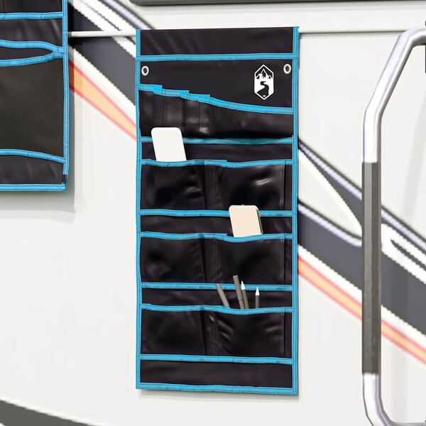 vidaXL Taška na skladovanie Iný Čierna a modrá 63,5 x 40 cm Oxford