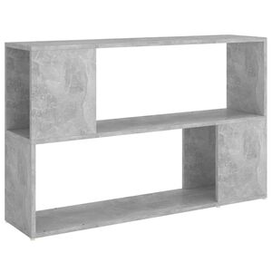 vidaXL Knižnica, bet&oacute;novo siv&aacute; 100x24x63 cm, kompozitn&eacute; drevo