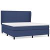 vidaXL Posteľn&yacute; r&aacute;m boxspring s matracom modr&yacute; 180x200 cm l&aacute;tka