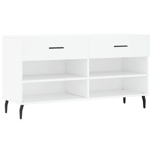 vidaXL Lavička na top&aacute;nky, biela 102x35x55 cm, kompozitn&eacute; drevo