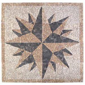 vidaXL Mozaikov&eacute; dlaždice s vetern&yacute;m vzorom Viacfarebn&yacute; 120 x 120 cm
