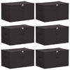 vidaXL &Uacute;ložn&aacute; krabica 6 pcs Antracitov&aacute; 60 x 43 x 35 cm Netkan&aacute; l&aacute;tka