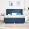 vidaXL Boxspring posteľ s matracom tmavo&scaron;ed&aacute; 90x190 cm Modr&aacute; l&aacute;tka