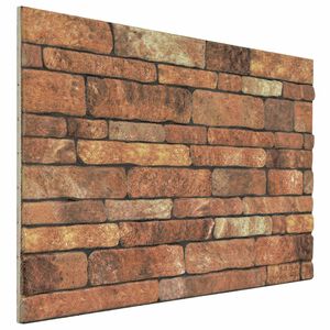 vidaXL N&aacute;stenn&eacute; panely 10 ks 100 x 50 cm Hned&aacute; a biela EPS pena