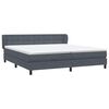 vidaXL Box Spring Posteľ s matracmi Tmavo&scaron;ed&aacute; 180x210 cm Zamat