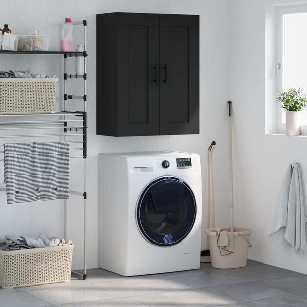 vidaXL N&aacute;stenn&aacute; skrinka čierna 69,5x34x90 cm kompozitn&eacute; drevo