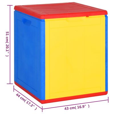 vidaXL Záhradný úložný box farebný PP ratan 90 l