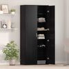 vidaXL Vysoká skriňa Čierny dub 80 x 35 x 180 cm Kompozitné drevo