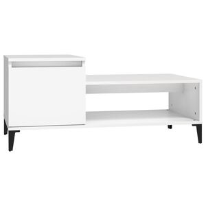vidaXL Konferenčn&yacute; stol&iacute;k biely 100x50x45 cm spracovan&eacute; drevo