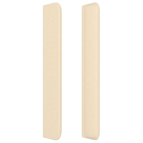 vidaXL Čelo postele so z&aacute;hybmi kr&eacute;mov&eacute; 103 x 16 x 118/128 cm l&aacute;tka