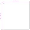 vidaXL Beh&uacute;ň MARSA Biely 100 x 100 cm Polyester a PVC