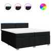 vidaXL Boxspring posteľ s matracom čierna 200x200 cm l&aacute;tka