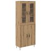 vidaXL Highboard Remeseln&yacute; dub 69,5 x 34 x 180 cm Kompozitn&eacute; drevo