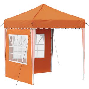 vidaXL Pr&iacute;stre&scaron;ok na p&aacute;rty 195 x 195 x 245 cm Oranžov&aacute; Oxfordsk&aacute; l&aacute;tka