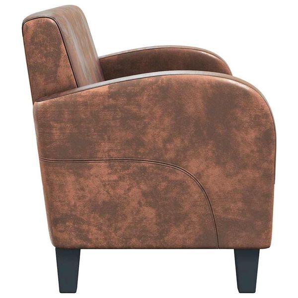 vidaXL 2-miestna pohovka, umel&yacute; semi&scaron;, hned&aacute;