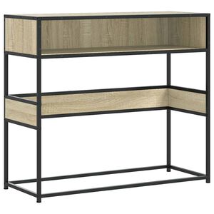 vidaXL Konzolov&yacute; stol&iacute;k dub sonoma 90x35x80 cm kompozitn&eacute; drevo