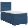 vidaXL Posteľ boxspring s matracom Modr&aacute; 90 x 190 cm L&aacute;tka