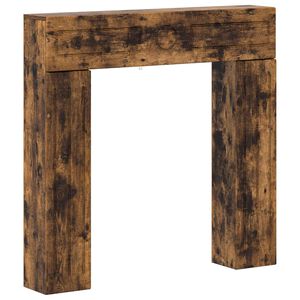 vidaXL R&aacute;m krbu Dymov&yacute; dub 102 x 18 x 100,5 cm Kompozitn&eacute; drevo