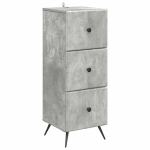 vidaXL Z&aacute;suvkov&yacute; kabinet Bet&oacute;novo siv&aacute; 33 x 34,5 x 90 cm