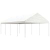 vidaXL Alt&aacute;nok so strechou, biely 8,92x4,08x3,22 m, polyetyl&eacute;n