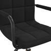 vidaXL Otočn&aacute; jed&aacute;lensk&aacute; stolička čierna zamatov&aacute;