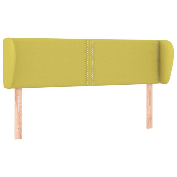vidaXL Čelo postele so z&aacute;hybmi zelen&yacute; 147x23x78/88 cm l&aacute;tka