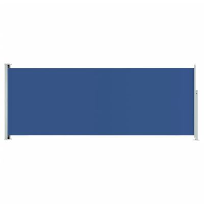 vidaXL Zaťahovacia bočná markíza na terasu 117x300 cm modrá