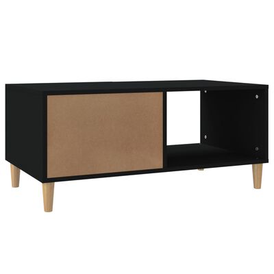 vidaXL Konferenčný stolík čierny 89,5x50x40 cm spracované drevo