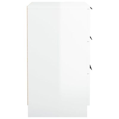 vidaXL Nočné stolíky 2 ks lesklé biele 40x36x65 cm