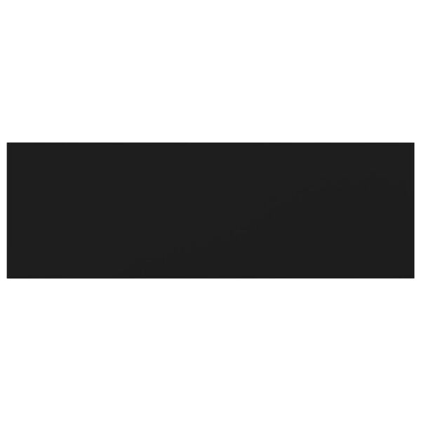 vidaXL Pr&iacute;davn&eacute; police 8 ks, čierne 60x20x1,5 cm, drevotrieska