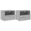vidaXL TV n&aacute;stenn&eacute; skrinky 2ks siv&eacute; sonoma 40x30x30cm kompozitn&eacute; drevo