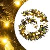 vidaXL Vianočn&aacute; girlanda s LED svetielkami, čierna 2,7 m, PVC