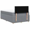 vidaXL Boxspring posteľ s matracom bledosiv&aacute; 120x200 cm l&aacute;tka