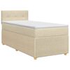 vidaXL Posteľ boxspring s matracom Kr&eacute;mov&aacute; 100 x 200 cm L&aacute;tka