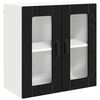 vidaXL N&aacute;stenn&yacute; sklenen&yacute; kabinet LUCCA Čierny dub 60 x 31 x 60 cm