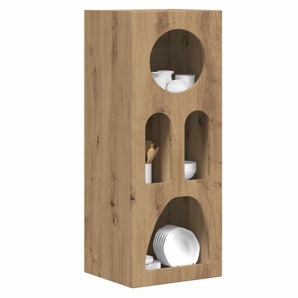 vidaXL Serv&iacute;rovacia skriňa Remeseln&yacute; dub 40 x 35 x 100.5 cm