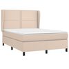 vidaXL Boxspring posteľ s matracom kapuč&iacute;nov&aacute; 140x200 cm umel&aacute; koža