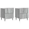 vidaXL Nočn&yacute; stol&iacute;k so z&aacute;suvkou 2 pcs Siv&aacute; sonoma 43 x 34,5 x 49,5 cm
