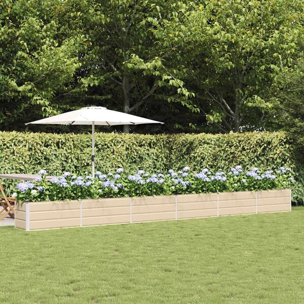 vidaXL Hrant&iacute;k Slonovinov&aacute; 480 x 50 x 45 cm Pozinkovan&aacute; oceľ