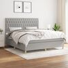 vidaXL Boxspring posteľ s matracom bledosiv&aacute; 180x200 cm l&aacute;tka