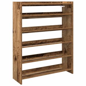 vidaXL Reg&aacute;l na top&aacute;nky star&eacute; drevo 80x25x100 cm spracovan&eacute; drevo