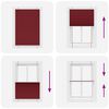vidaXL plisovan&aacute; roleta Bordeaux červen&aacute; 95x150 cm &Scaron;&iacute;rka l&aacute;tky 94,4 cm