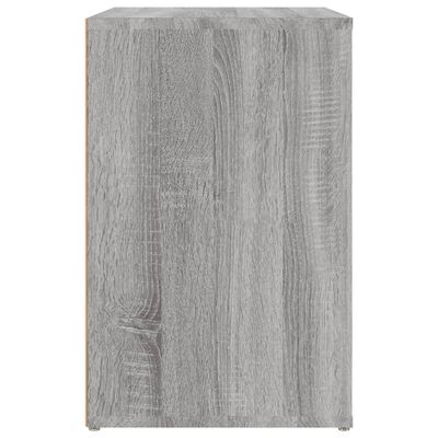 vidaXL Botník sivý dub sonoma 130x35x54 cm spracované drevo