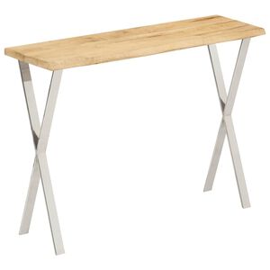 vidaXL Konzolov&yacute; stol&iacute;k so živou hranou 105x33x76cm mangovn&iacute;kov&yacute; mas&iacute;v