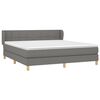 vidaXL Boxspring posteľ s matracom tmavosiv&aacute; 180x200 cm l&aacute;tka